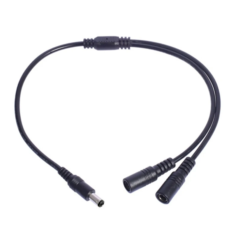 Przewód rozdzielacza zasilania 5,5 mm 2,1 mm, przewód przejściowy rozdzielacza Y, dwukierunkowy dropship