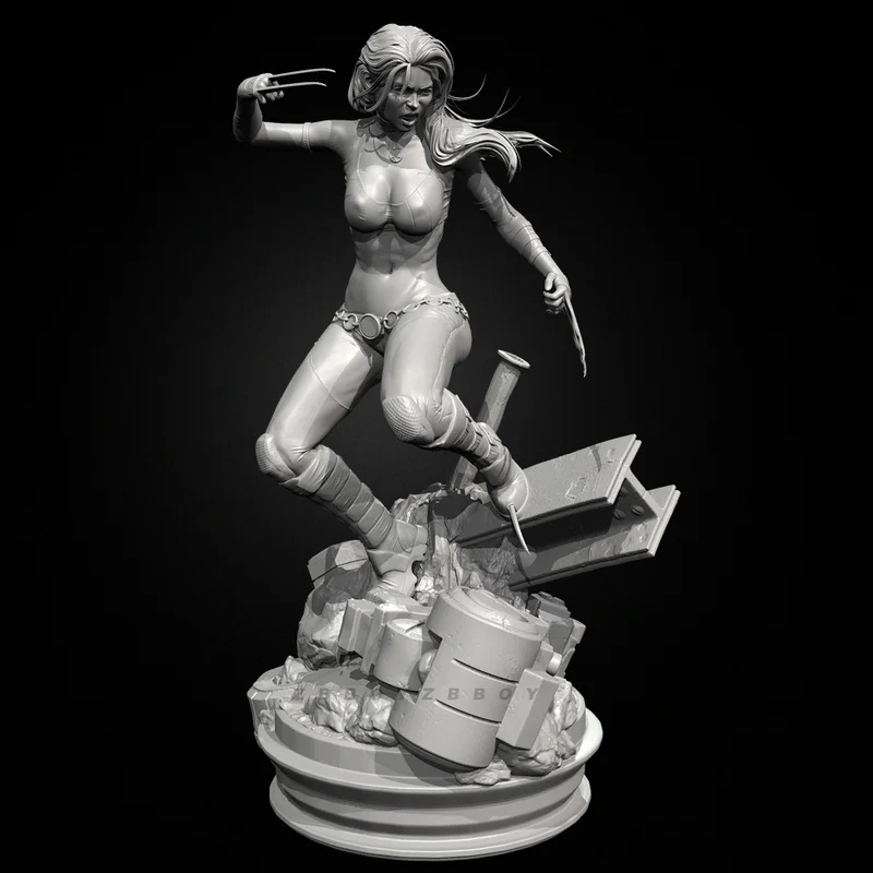 38 مللي متر 50 مللي متر 75 مللي متر الراتنج نموذج الشكل الخيال ولفيرين Gk مايكرو مصغرة ثلاثية الأبعاد مطبوعة الأبيض لعبة مجسمة غير مجمعة وغير مصبوغ عدة