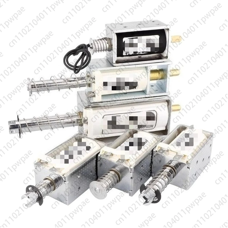 

Двухтактный электромагнит, AC/DC 12 В/24 В/220 В, сквозной толкатель, телескопический, мощный переключатель, самосброс.