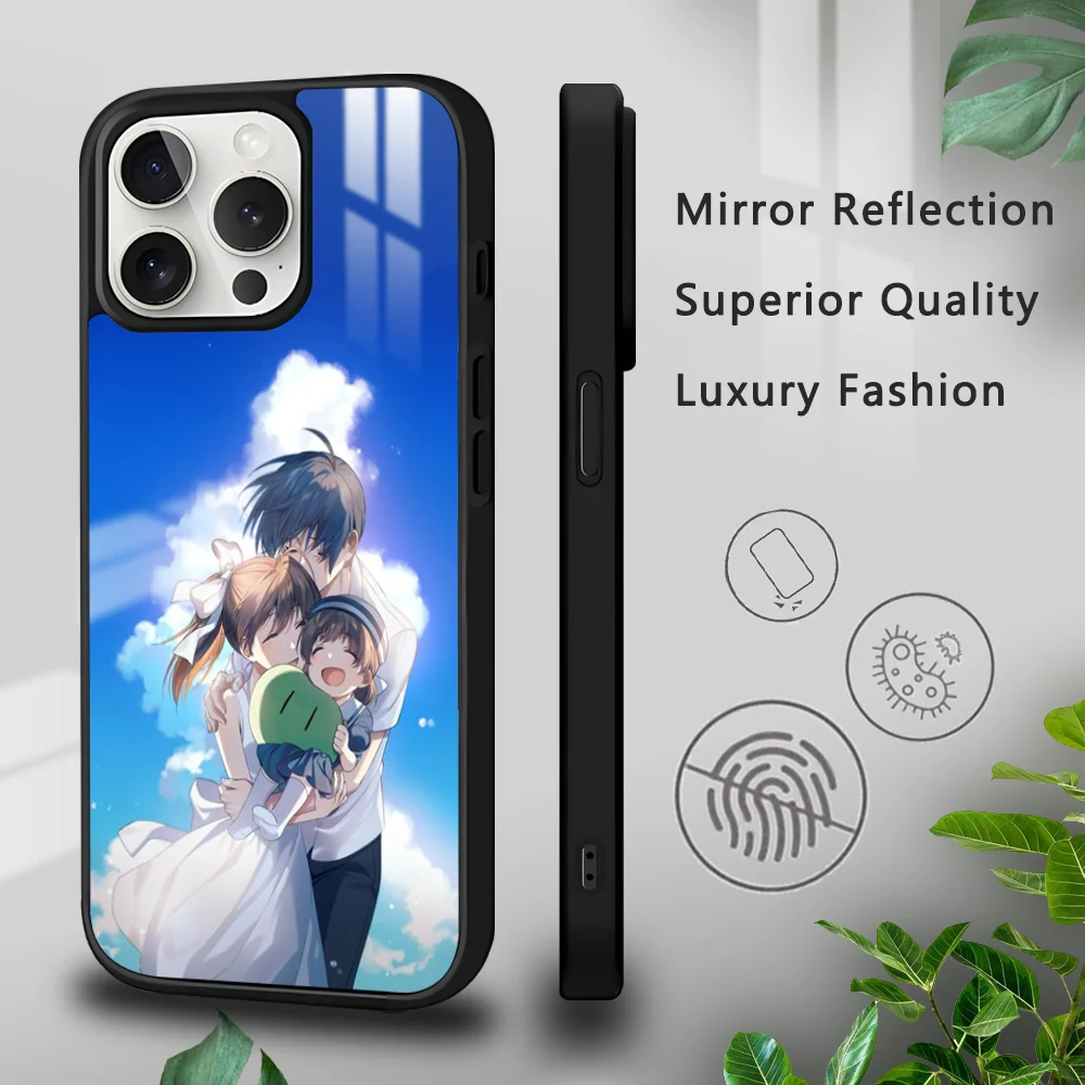 Anime C-CLANNAD Phone Case For iPhone 16 15 14 13 12 11 Pro Xs Max Mini Plus Celulares Hard Funda