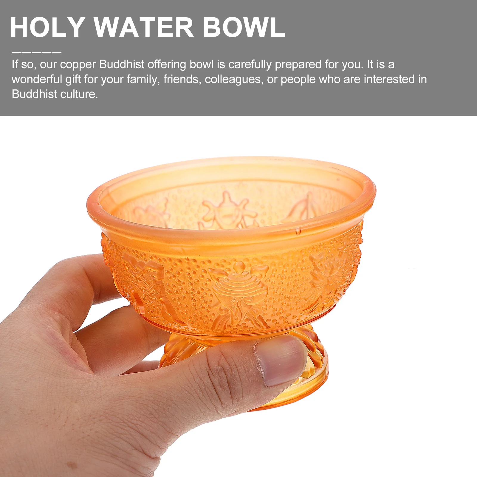 

Glass Enshrine Cup Decorative Offering Bowl Small Size Rational Capacity Easy Carry Gift Offering Cup Buddhist Supply