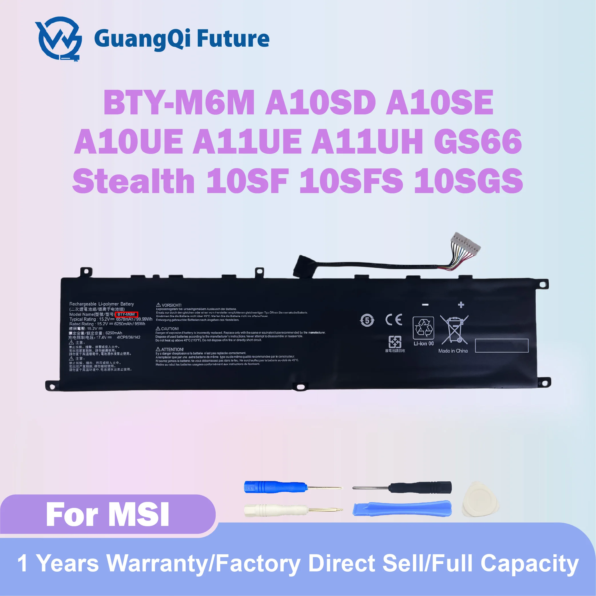 BTY-M6M 95Wh New Hi…