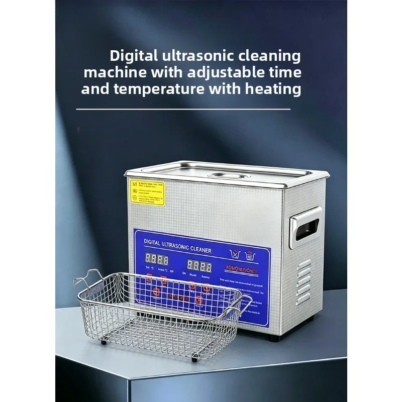 Ultrasonic Cleaner Degreaser Rust Remover Lab Dental Jewelry Parts Washer mastil bandera