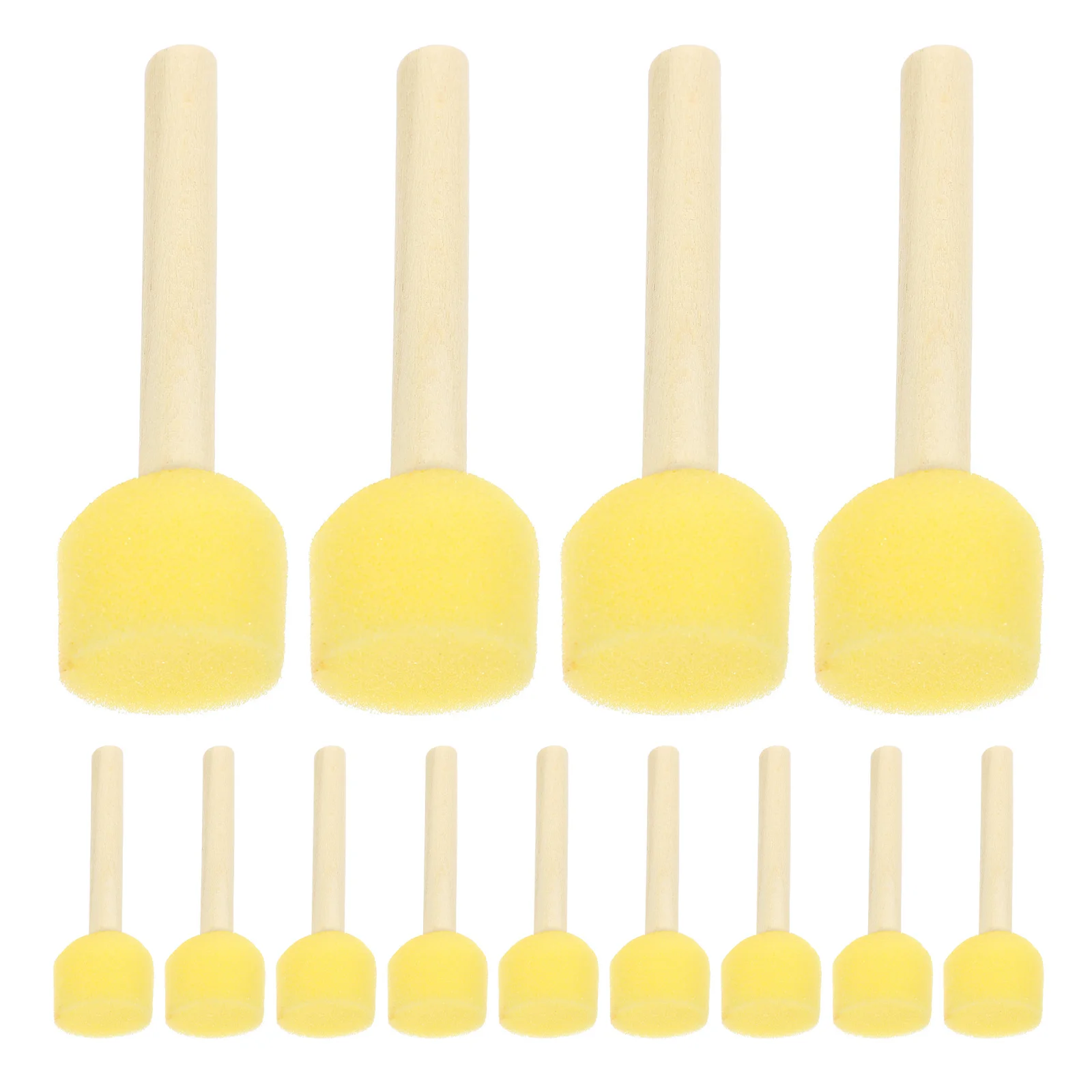 

30Pcs Mushroom Shaped Sponge Paint Brushes Soft Round Foam Stamps Washable Reusable for Toddlers Painting Brush