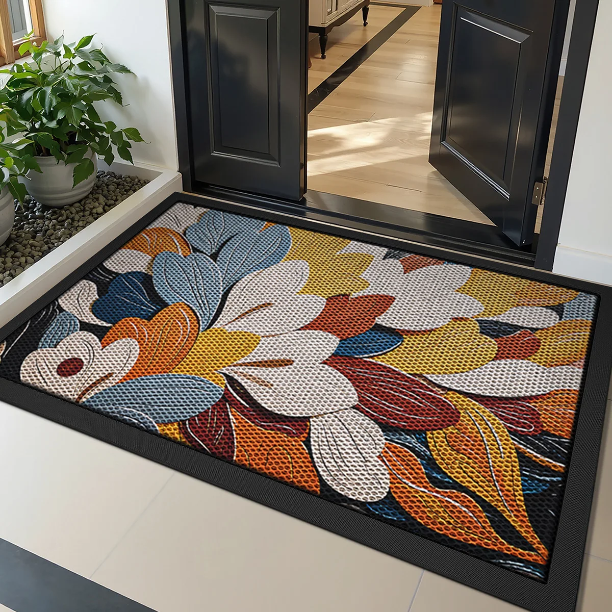 

Household Door Entrance Mat Dirt Resistant Anti Slip Rugs Simple Style Foyer Hallway Carpet Door Mat Indoor Outdoor Doormats