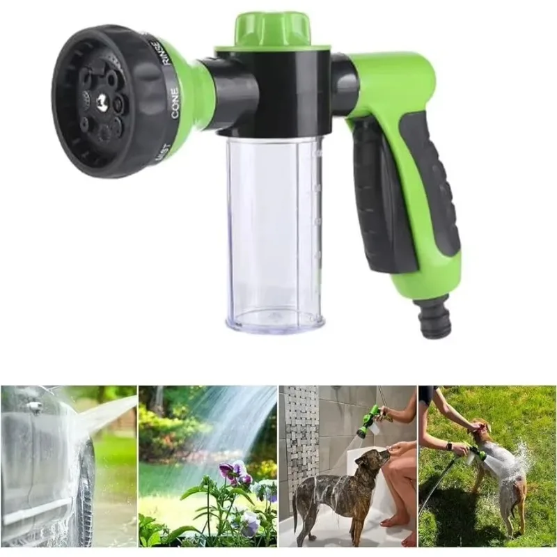 

8 Modes High Pressure Dog Washing Hose Sprayer Attachment For Watering Plants, Lawn, Patio, Car Wash,dog shower,Garden