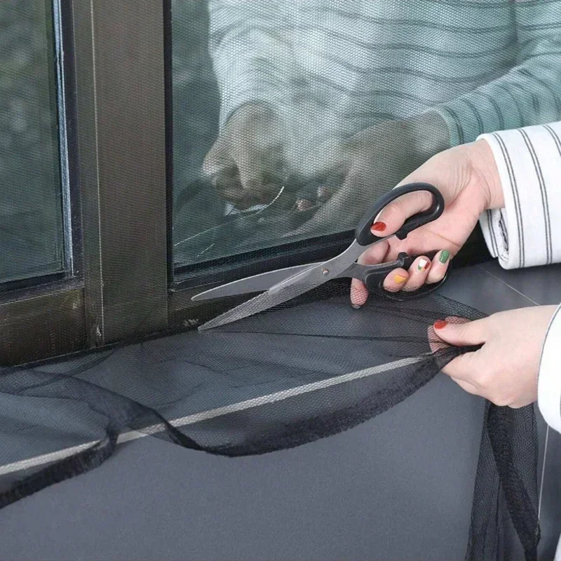 DIY Self-Adhesive Window Screen Netting Mesh Curtain Anti-Mosquito Cuttable Window Screen  Fitted To Multiple Windows