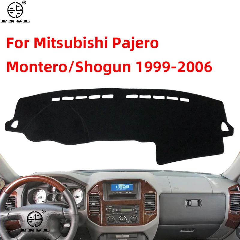 Dla Mitsubishi Pajero Shogun Montero 1999 ~ 2006 V60 V73 V77 pokrywa deski rozdzielczej Pat deska rozdzielcza mata dywan Dashmat parasolka Protect