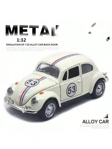 1:32 Vintage Die-Cast Racing Car Toy,High-Quality Metal Alloy, Manual Pull-Back, Suitable for Ages 3+,Collectible Classical Car