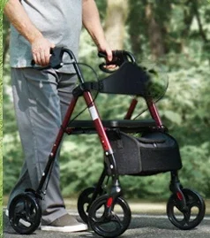 Multi functional elderly walking aid with hand push for elderly walking assistance