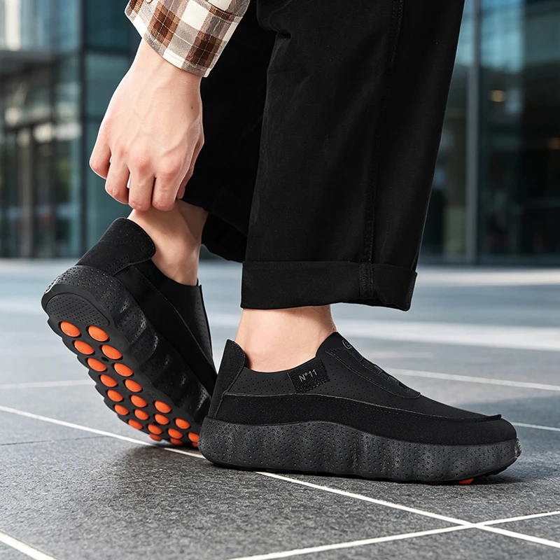 Outdoor Walking Jogging Footwear Sneakers New  Casual Shoes Autumn Men Chunky Platform Non Slip Male Breathable Running Shoes view 6