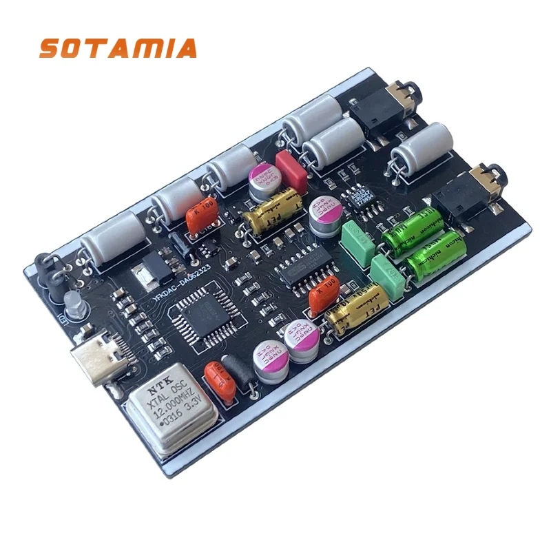 

SOTAMIA ES9023DAC Компьютерный USB-декодер звуковой карты Аудиофильский материал 823, усилитель для ушей, мобильный телефон OTG