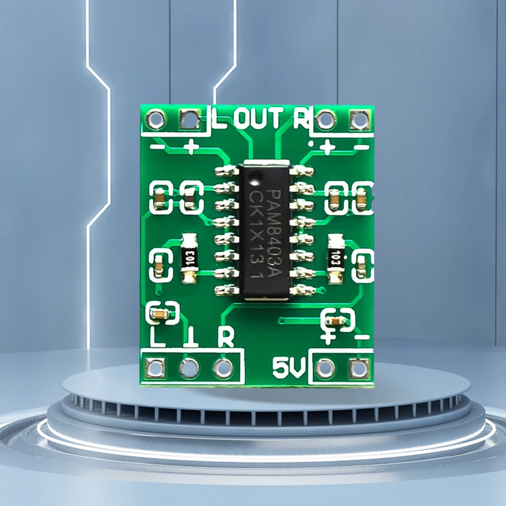 15-1 szt. PAM8403 głośnik Audio moduł płyta wzmacniacza dźwięku DC2.5-5.5V Mini płyta wzmacniacza płyta wzmacniacza zasilania 2*3W dla klasy D Stereo Audio