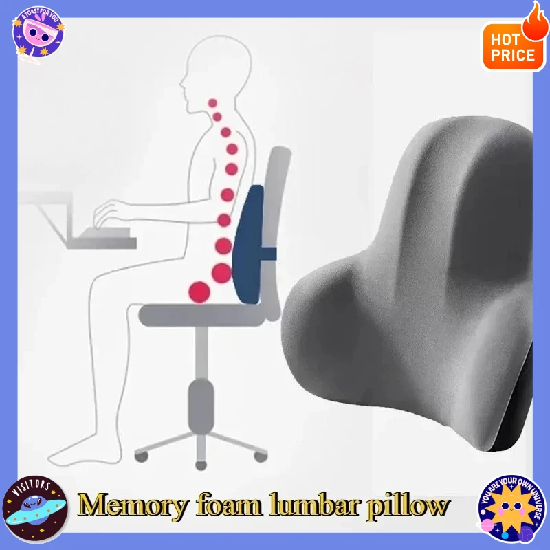 

Эргономичная поясничная подушка из пены с эффектом памяти — подходит для автомобильных/офисных/игровых стульев | Послеродовая подушка для облегчения, комфортный дизайн спины