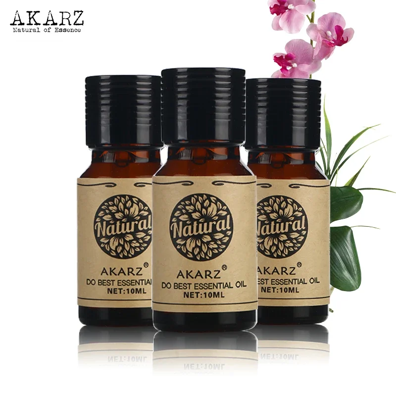 

AKARZ Essential Oil Sets - Musk Ylang Ylang Neroli - Aromatherapy, Massage, Spa, Bath - 10ml*3 - Skin & Face Care