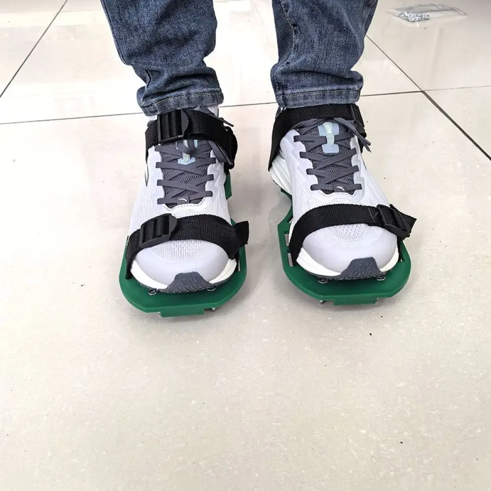 Effective Lawn Aerating Shoes For Grass Cultivation Gardening Tools Epoxy Floor Self Leveling Paint Spiked Footwear