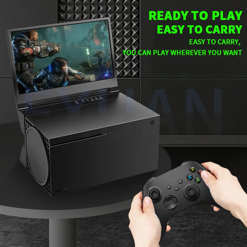 Imagem -02 - Monitor Gstory Ecrã de Jogos Ecrã Externo 4k+hdr 14 Polegadas Xbox Series x Especializado com Monitor Portátil Compatível com Hdmi Tipo-c Monitor de Jogos para pc Portátil Ps5 Painel Ips 1000:1 300 Nits 99 Rgb