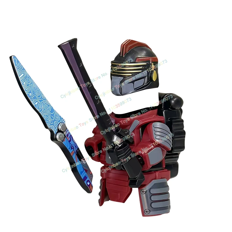 Dr23 dr24 dr25 moc armadura pesada cavaleiro figura de ação armas acessórios tijolos criativos modelos brinquedos para crianças presentes natal