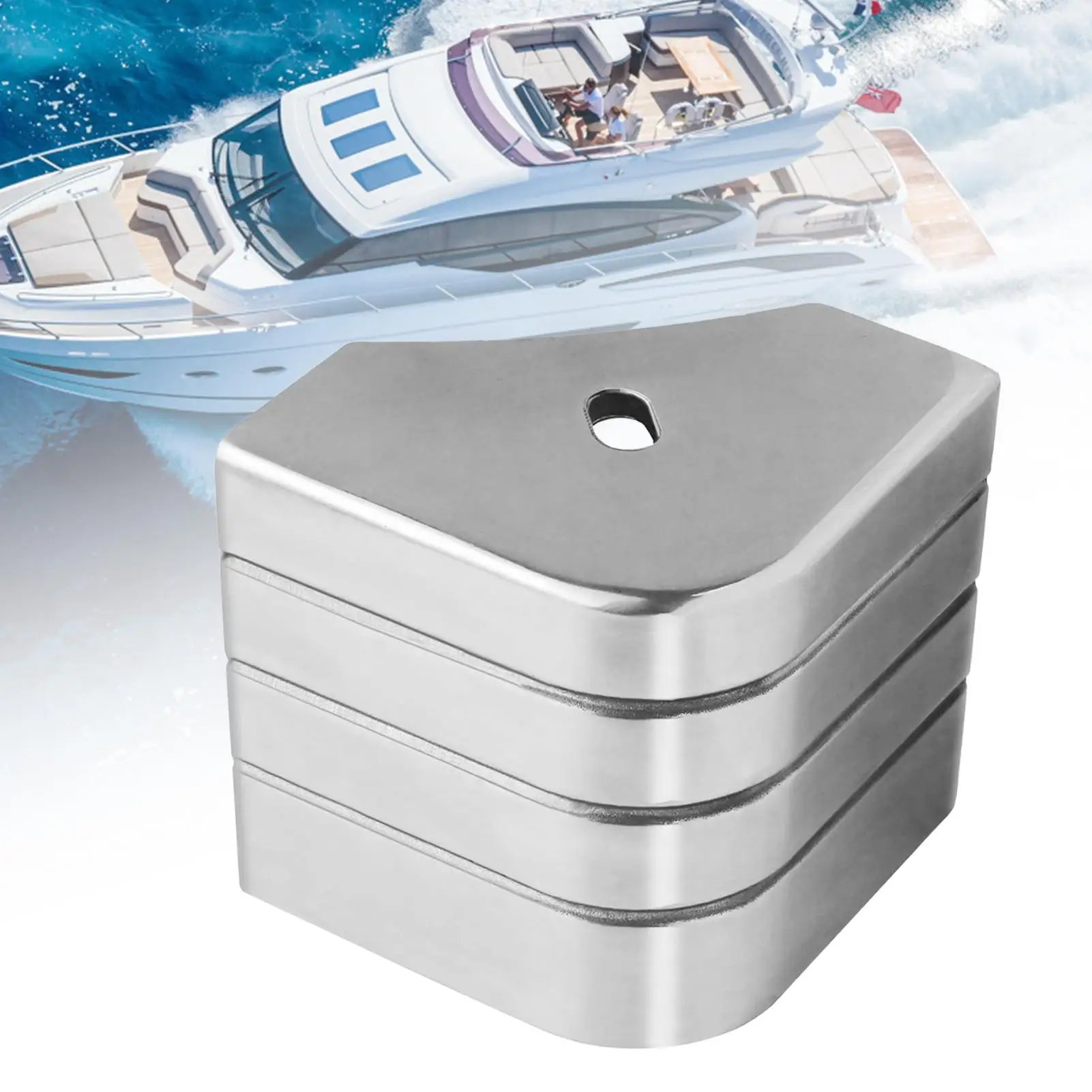 Pontoon Boat Parts Aluminum Pontoon Boat Corner Guards 90 Degree Rounded Dock Guards For Bunk Roof Fishing RV Camping Guards