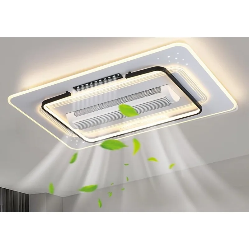 

Modern Minimalist Invisible Bladeless Ceiling Fan Light Silent 6 Speed Remote Control For Living Room Bedroom LED Lamp