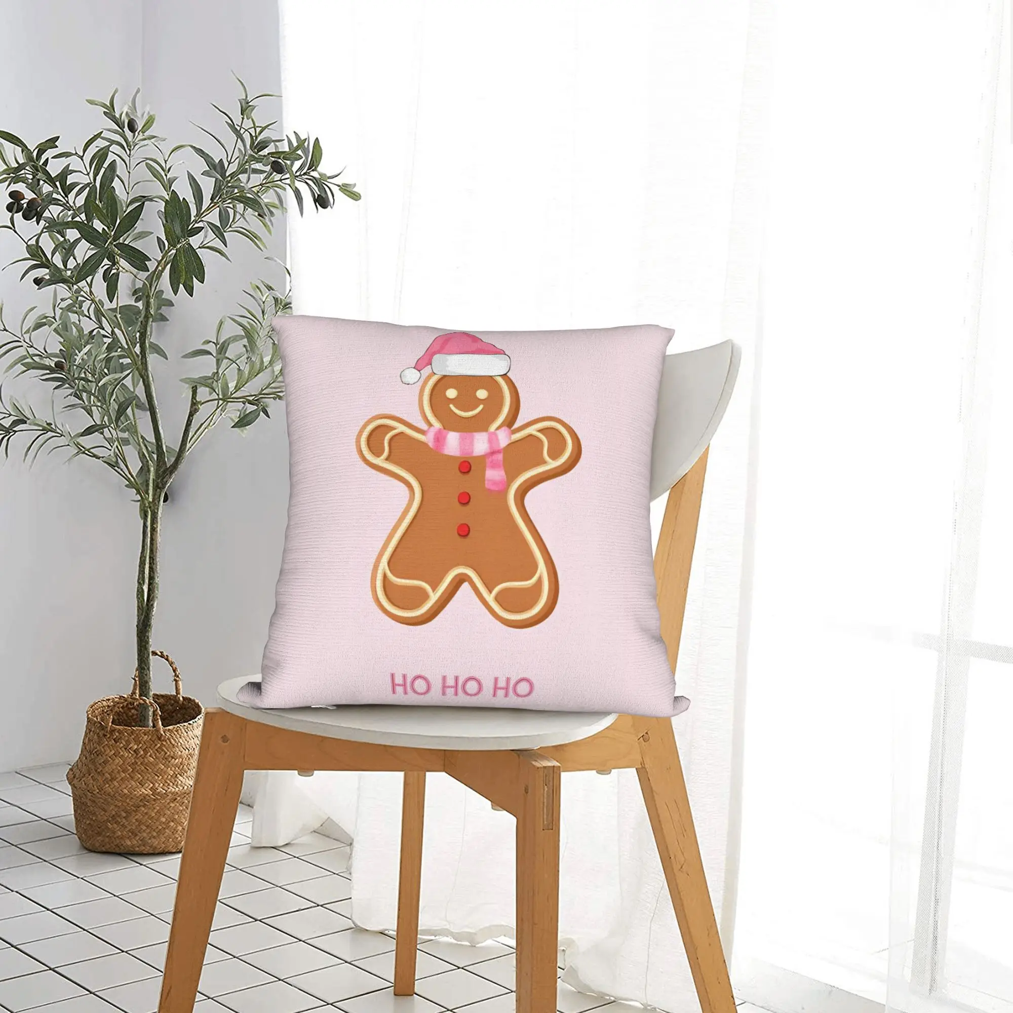 عيد الميلاد الزنجبيل كيس وسادة غطاء وسادة مضحك مريح سادات ل أريكة الأريكة سرير غرفة المعيشة #5
