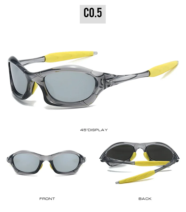 Outdoor-Sport-Sonnenbrille für Herren und Damen, reflektierende Beschichtung, Fahrradbrille, UV400 – Detail 11