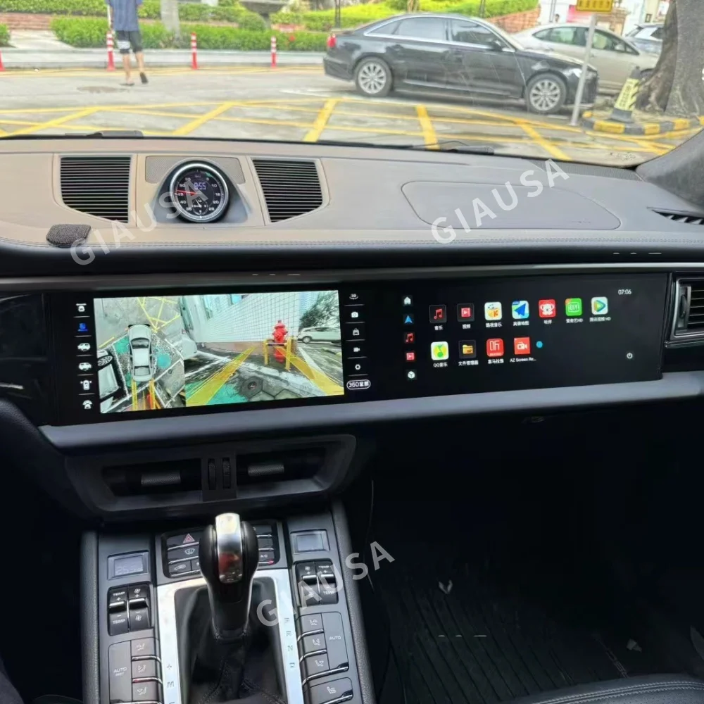 24.6 inch Android 14 For Porsche Macan 2014-2017 Car Radio GPS Navigation Head Unit GPS Multimedia Player Audio Stereo