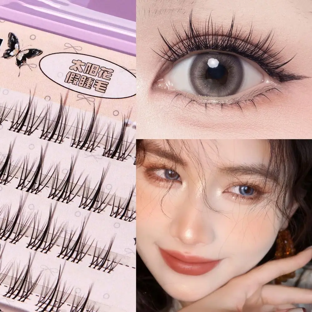 

Segmented Clusters False Eyelashes Slender Fluffy False Eyelashes DIY Long Lasting Self-grafting False Eyelashes Party