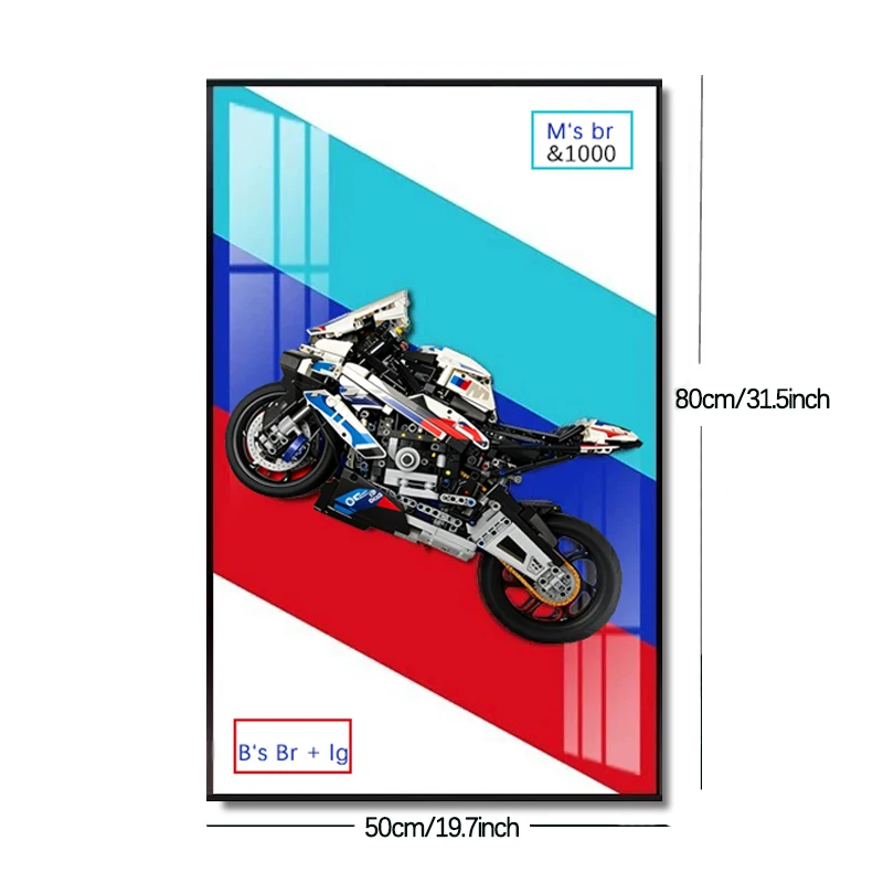Wall Mount Display Box for Motorcycle Model, Gift Idea