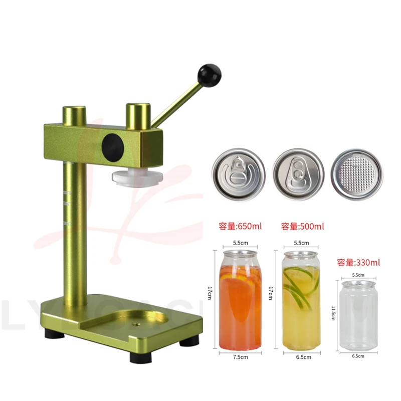 Manual Height Adjustable Capping Machine, Drink Sealer, Can Sealer, Wrapping for EPE, SOT, SA, Silent Commercial Cup Sealer