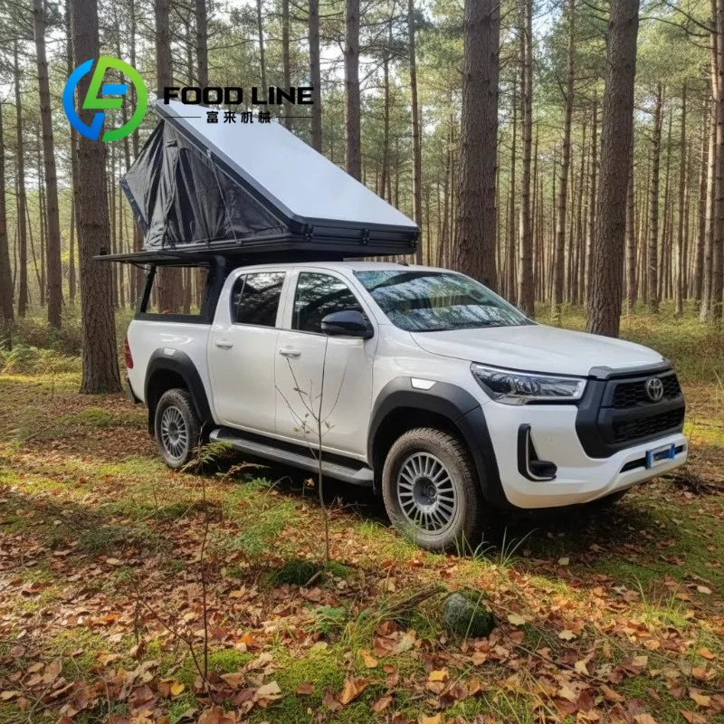 Slide On Truck Camper Lightweight Demountable Cabover Pop Up Integrated Living Kitchen Layout For All Kinds Of Overland Camping