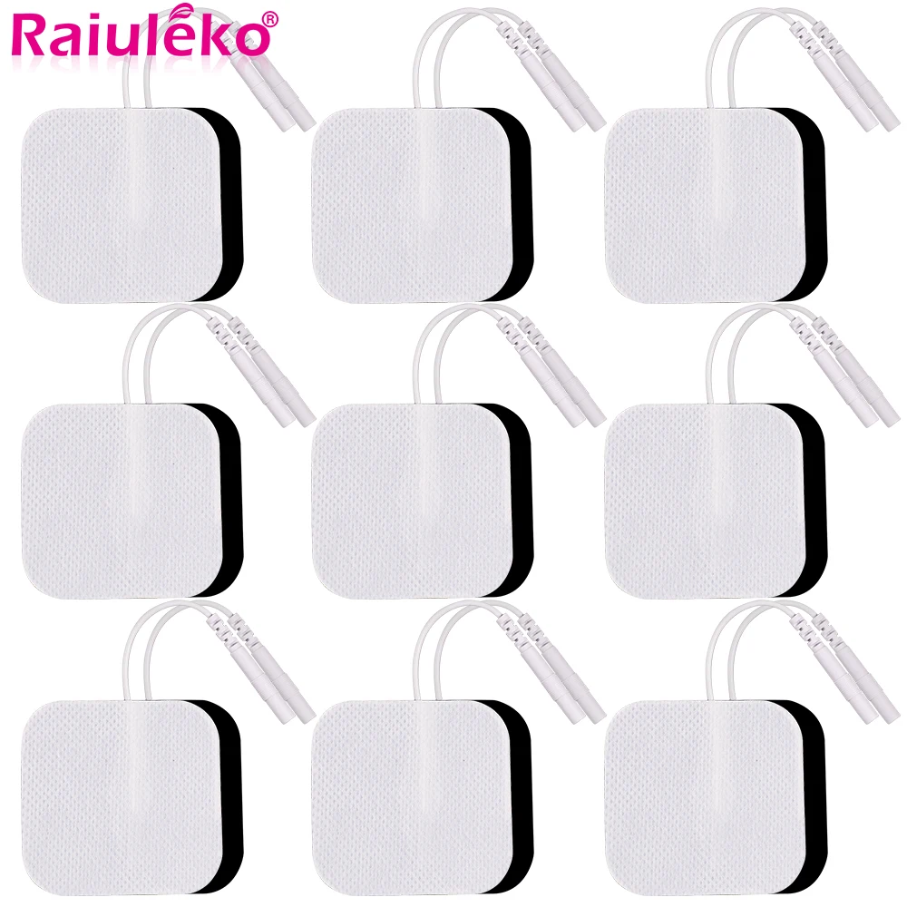 

10/20Pcs 4x4cm Electrode Pads Gel Patch for TENS Body Massager EMS Muscle Stimulator Acupuncture Pulse Therapy Massage Sticker