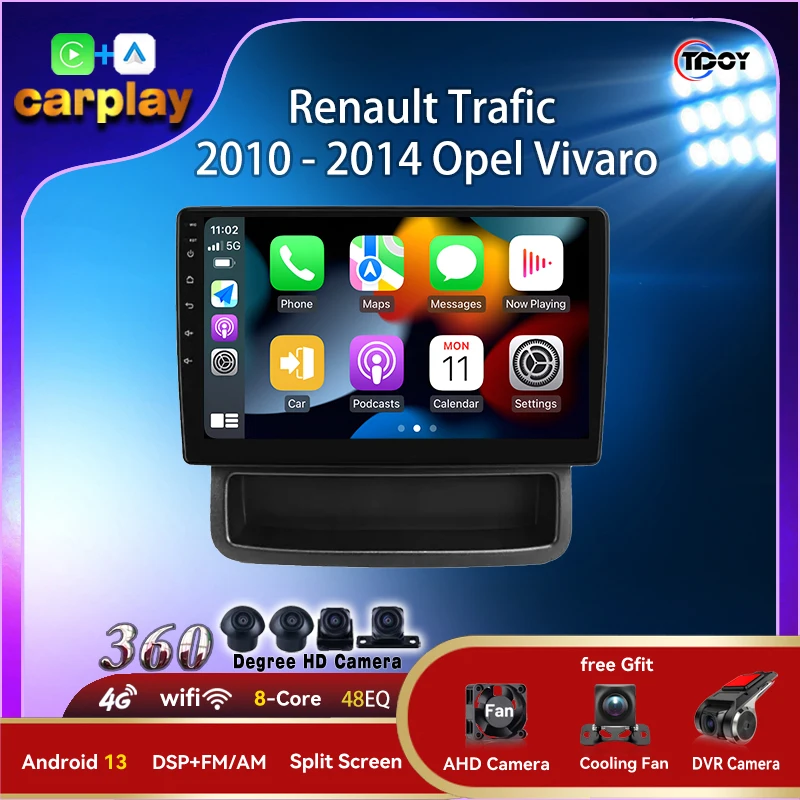 

Multimedia Player Android 15 Player 8Core wifi 4G For Renault Trafic 2010 - 2014 Opel Vivaro Autoradio Car Video Stereo dsp