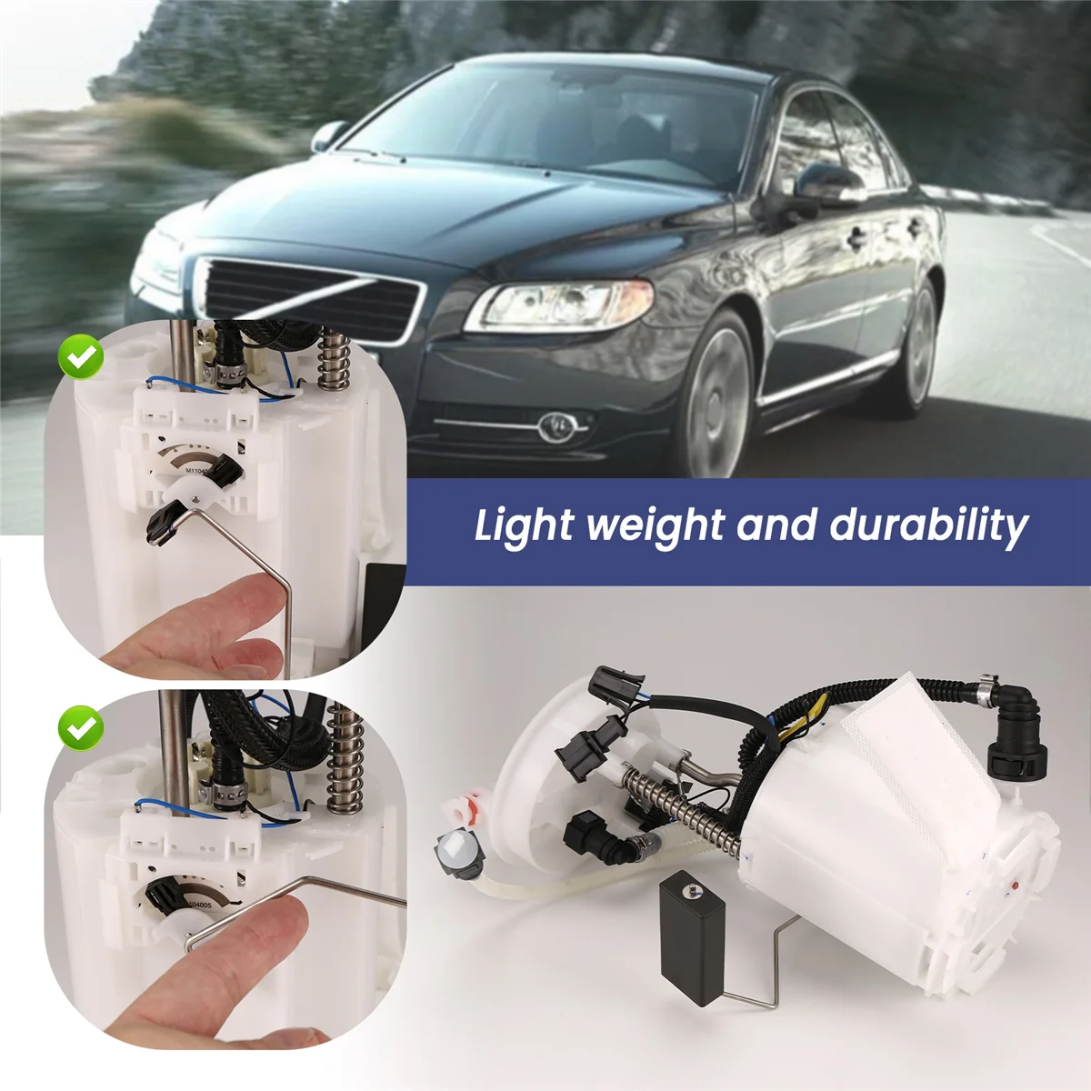 

Durable Car Fuel Pump Assembly Fits For Volvo S80 XC60 XC70 Petrol L6