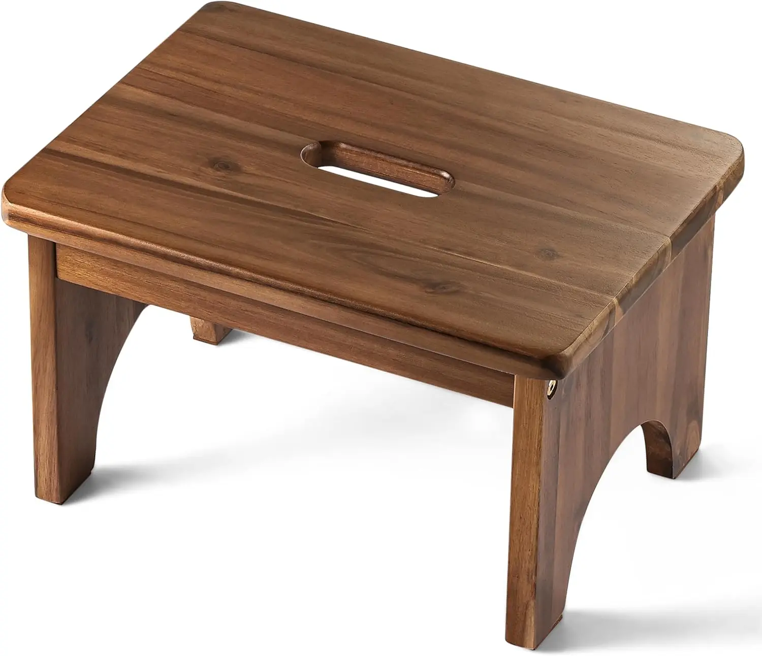 

Wooden Step Stool, 9In One Step Stool For Adults, Wooden Beside Step Platform With 550 Load Acity, Heavy