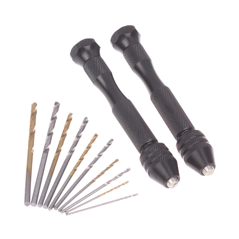 50 قطعة الدقة دبوس ملزمة هواية الحفر مع نموذج تويست اليد لقمة ثقب مجموعة عالية السرعة ثقب افتتاح DIY بها بنفسك أداة الحفر