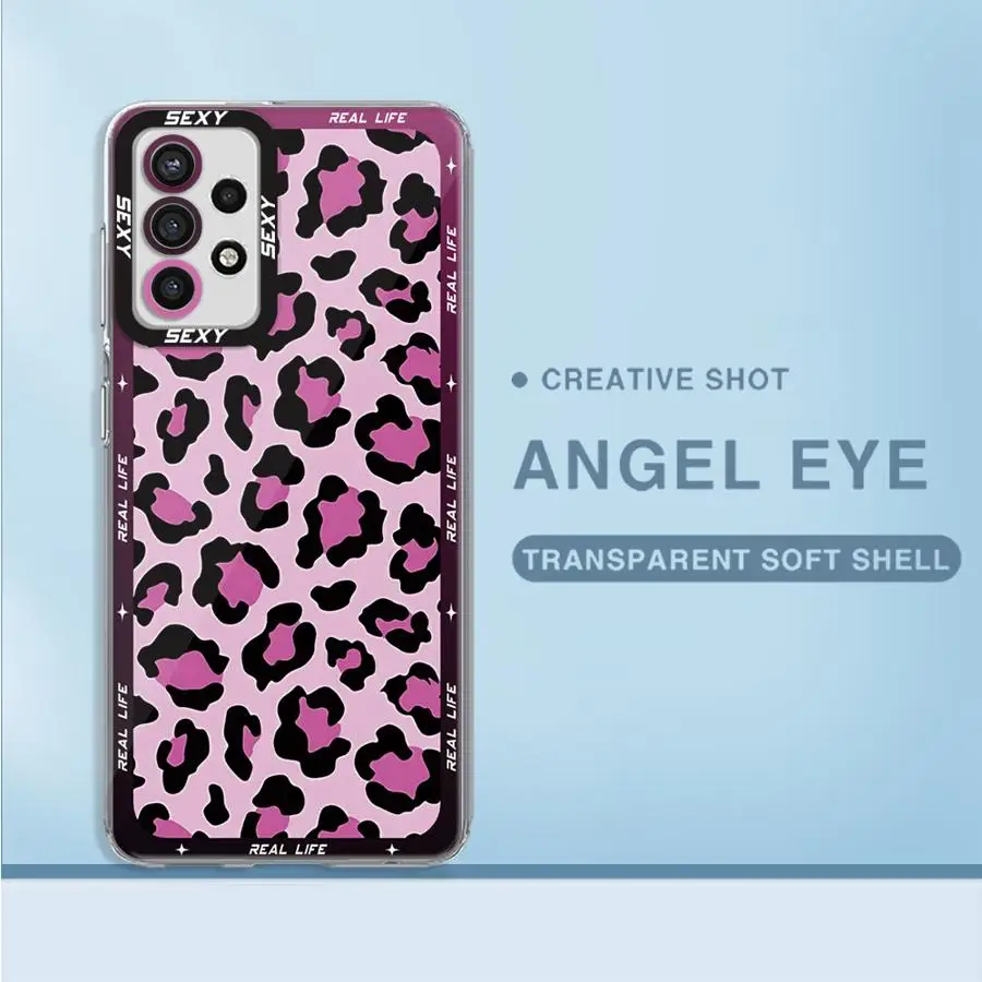 เคสโทรศัพท์พิมพ์ลายเสือดาวสำหรับ Galaxy A31 A50 A50s A51 4G A71 4G A21s A12 A52s 5G A32 A22 A52 A72 4G 5g