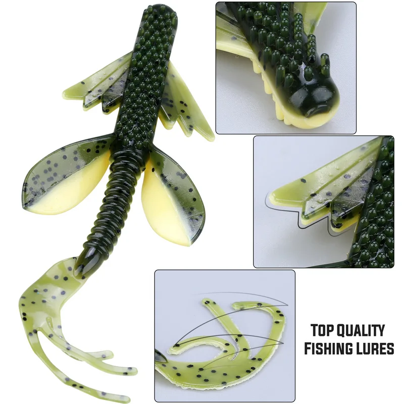 Sougayilang 2Pc Swimbait Worm  Fishing Lure 10g 125mm Soft Fishing Lure Saltwater/Freshwater Fishing Wobblers Bait image 4
