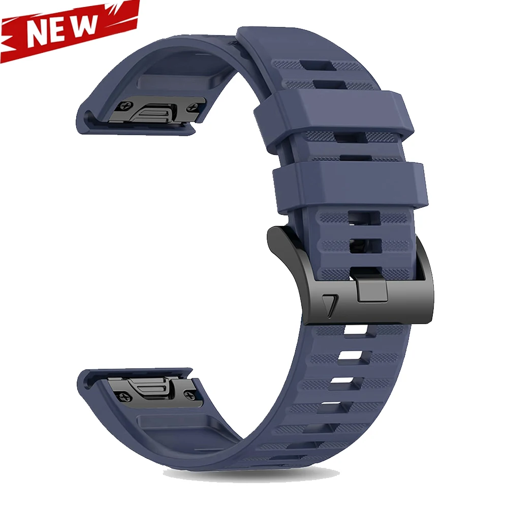 QuickFit 22 26 mm Silikon-Uhrenarmband für Garmin Fenix 6 6X 7 7X 5 5X Plus Epix Pro Enduro 3 Forerunner 970 965 Fenix8 Sportarmband