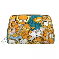 Kawaii Manga Garfields Cartoon Anime Cat Pattern borsa da toilette da viaggio per le donne trucco organizzatore cosmetico Beauty Storage Dopp Kit