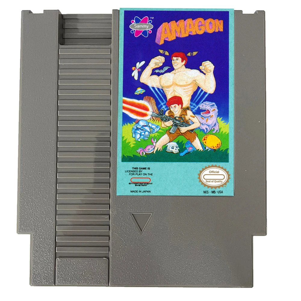 Classic Game Amagon For NES Super Games Multi Cart 72 Pins 8 Bit Game Cartridge,for NES Retro Game Console