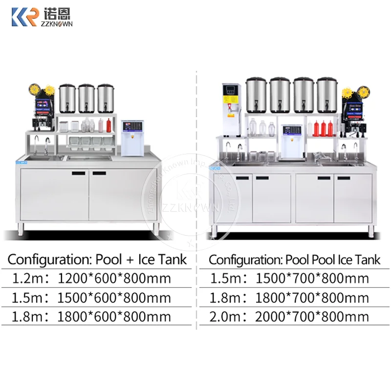 Kiosque de Perles de Thé à Bulles, Kiosque de Jus d'Orange, Comptoir de Magasin, Conception Personnalisée, Chamonix