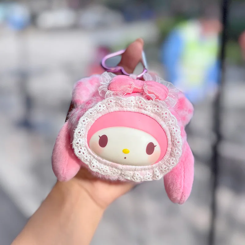 Nuevo Modelo de Llavero de Peluche de Hello Kitty y Kuromi, Serie de Osos, Decoración de Escritorio, Regalo de Cumpleaños