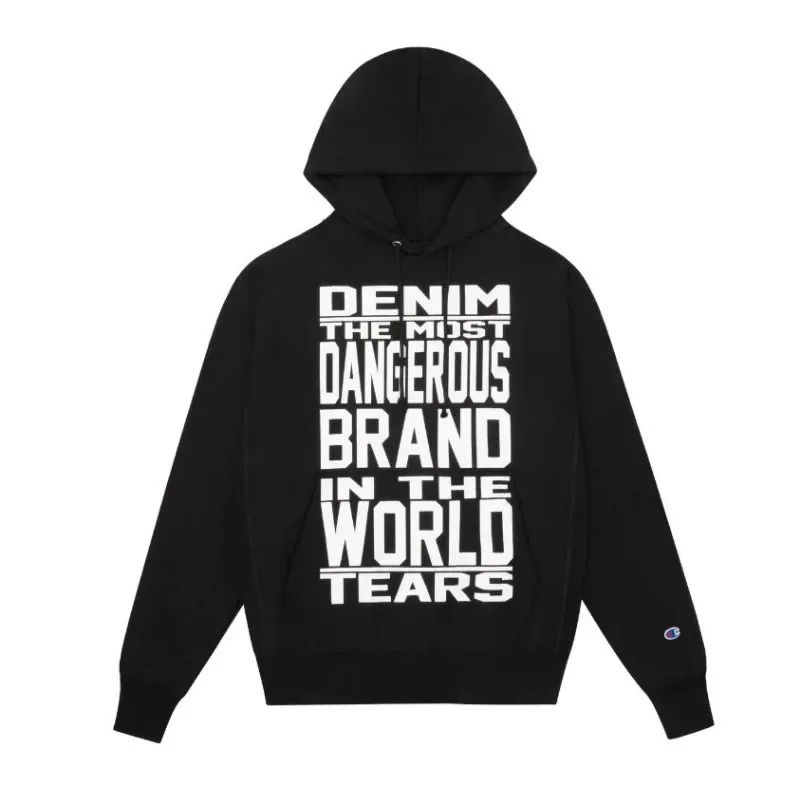 Men\'s Women\'s Fashion Hoodie 00% Cotton Printed Denim Tears Hoodie Sweater Couple Hip Hop Streetwear Trend Pullover