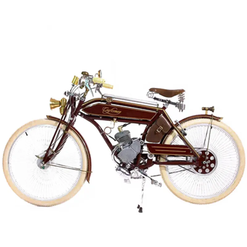 Retro Lamp Electric Motorcycle, Two-Wheel, Power-assisted Bicycle