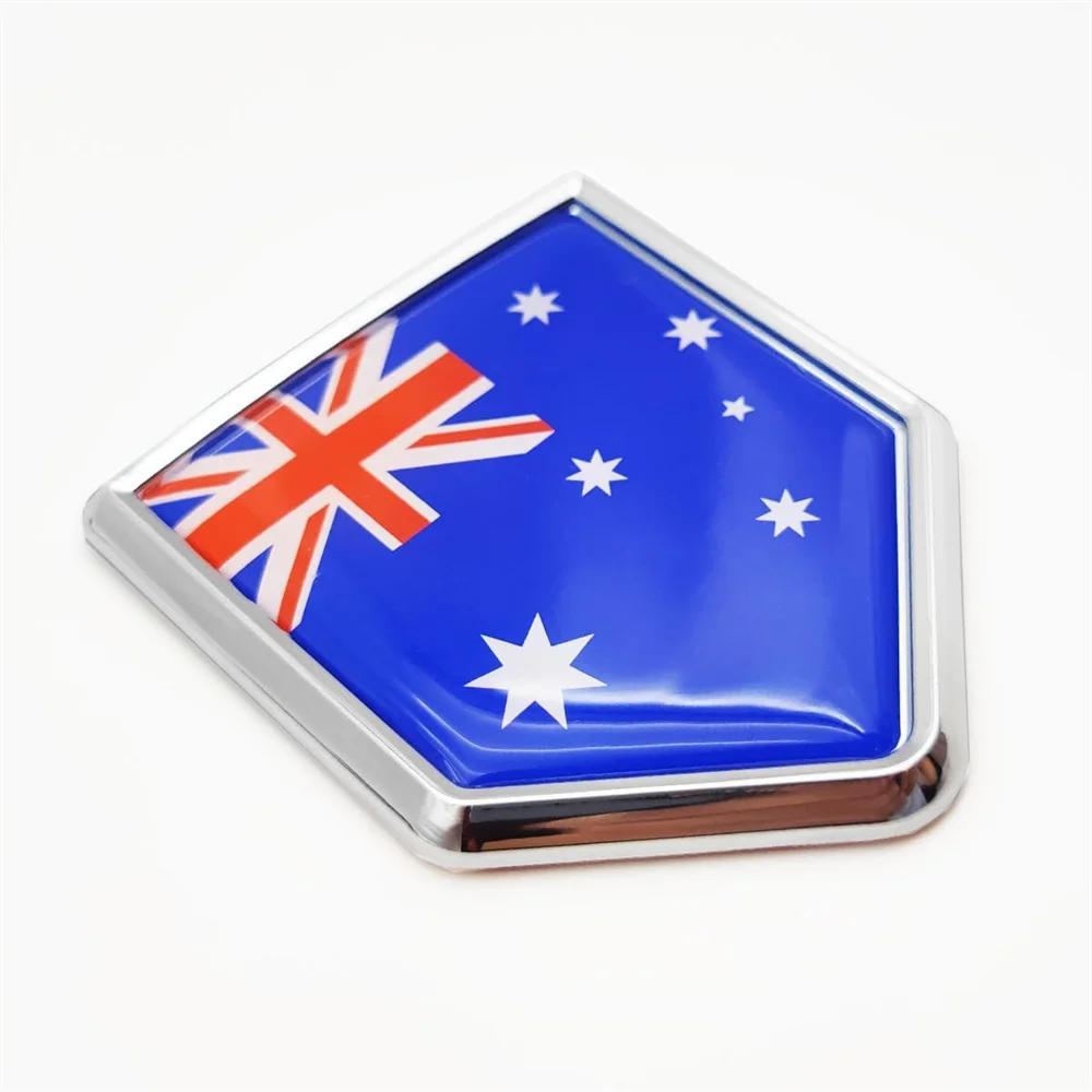 

Australia Flag Decal Stickers Decorations Chrome Shield Flag Sticker Decals for Cars motorcycle Truck Vehicles Shield