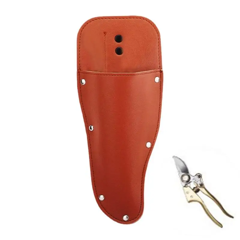 Gardening Scissors Case Clip Leather Sheath Hand Pruner Pruning Shear Pocket For Belts Garden Scissors Scabbard Protection Pouch