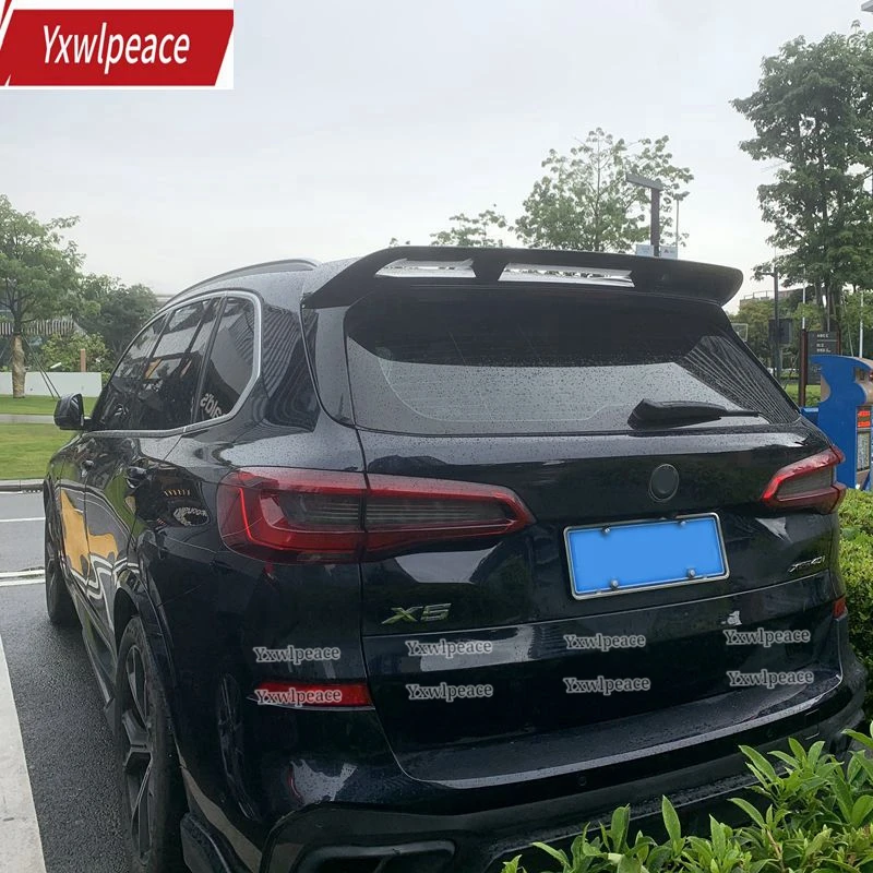 

For BMW X5 G05 SUV Spoiler 2019 2020 2021 ABS Plastic Material Gloss Black Rear Window Roof Spoiler Accessories