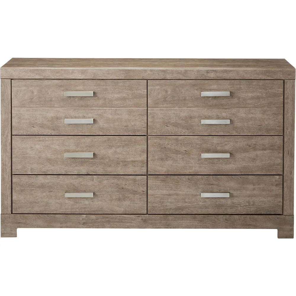 Signature Design by Ashley Culverbach Scandinavian 6 Drawer Dresser, Weathered Gray