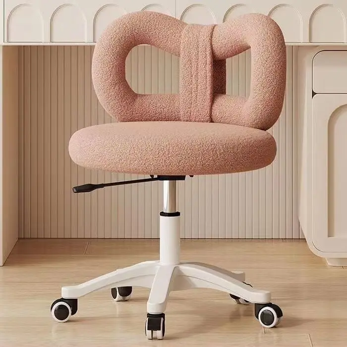 Samt Schlafzimmer Rückenlehne Fee Make-up Stuhl Hocker Bowknot Maniküre Stuhl Schmink tisch Schreibtisch Hocker Home Office Drehstuhl